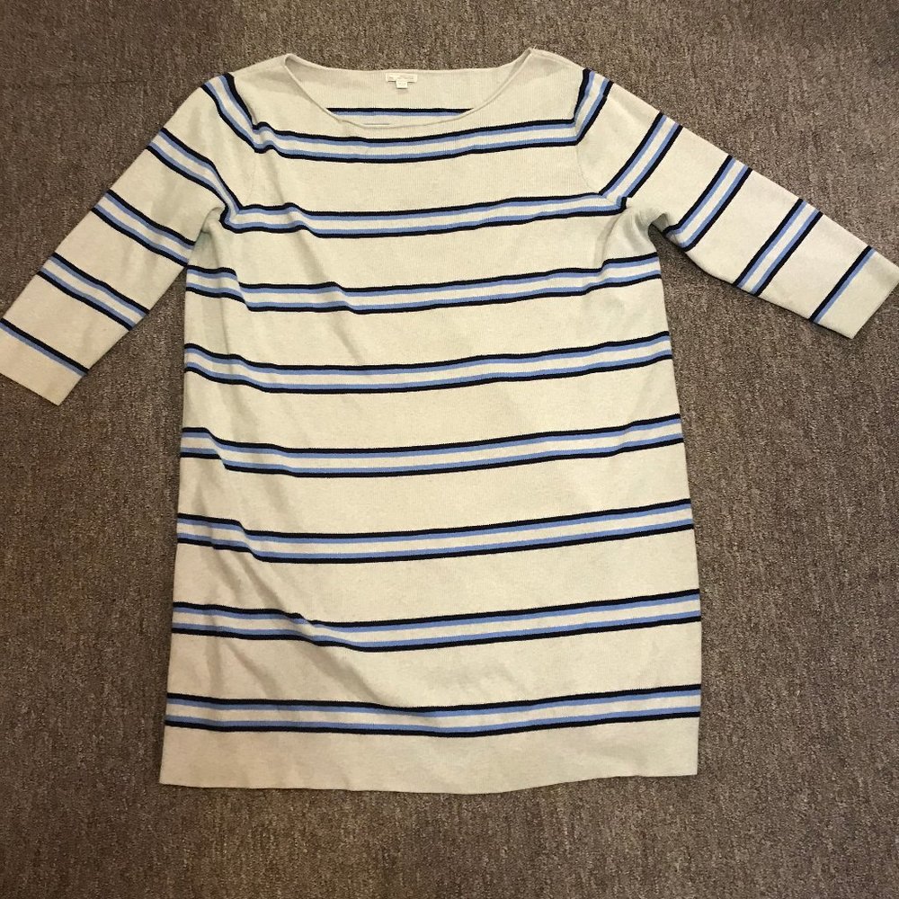 ⭐ Host Pick ⭐ GAP XXL striped boatneck rib-knit sweater dress